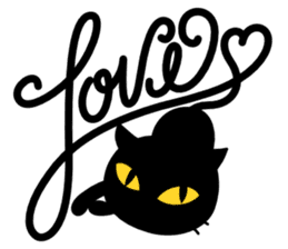 Here's The Black Cat sticker #4846186