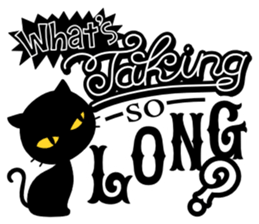 Here's The Black Cat sticker #4846194