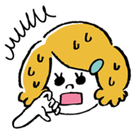 Little girl and panda sticker #4846299