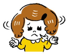 Little girl and panda sticker #4846315