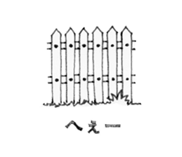 Who is the person telling pun? sticker #4848064