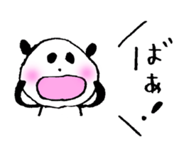 Happily speak panda sticker #4848929