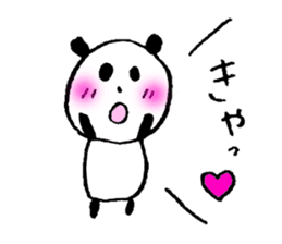 Happily speak panda sticker #4848930