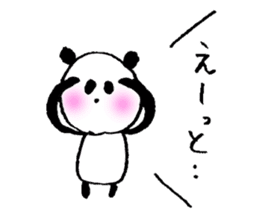 Happily speak panda sticker #4848936