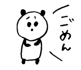 Happily speak panda sticker #4848943