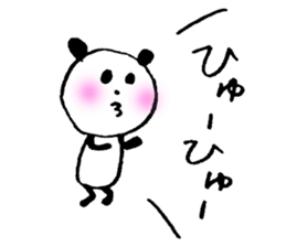 Happily speak panda sticker #4848955