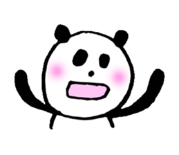 Happily speak panda sticker #4848959