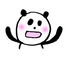 Happily speak panda sticker #4848959