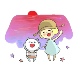 girl sticker 2 sticker #4849263