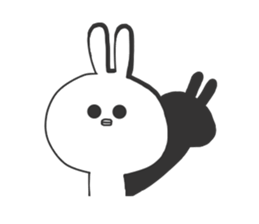 White rabbit.... sticker #4849541