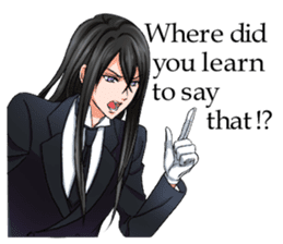 The loyal butler EN sticker #4849885