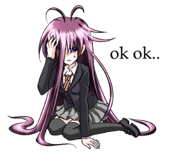 Messy Girl EN sticker #4850004