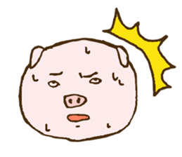 Game cheer & Breaking pig father sticker sticker #4850130