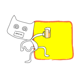 The CAT BEGINS sticker #4850182