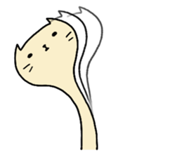 Long long necked CAT 2 sticker #4850481