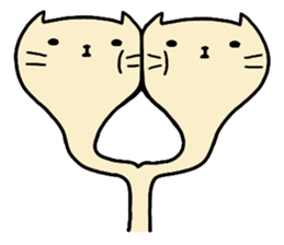 Long long necked CAT 2 sticker #4850486