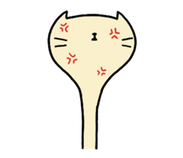 Long long necked CAT 2 sticker #4850498