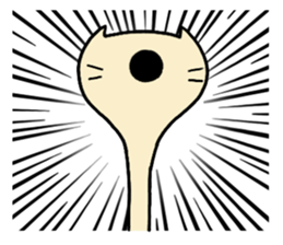 Long long necked CAT 2 sticker #4850500