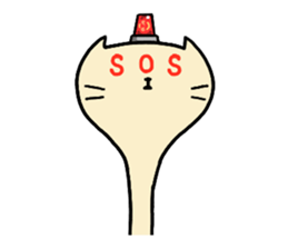 Long long necked CAT 2 sticker #4850504