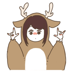 Shikako and company in a forest