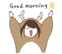 Shikako and company in a forest sticker #4851000