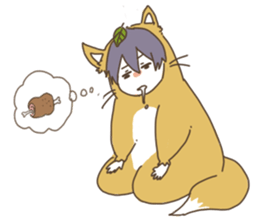 Shikako and company in a forest sticker #4851025