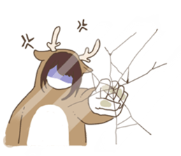 Shikako and company in a forest sticker #4851027