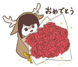 Shikako and company in a forest sticker #4851037