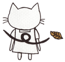 The white cat  "nyaoo"!! sticker #4852391