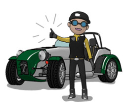 The drive which feels a wind sticker #4852465