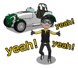 The drive which feels a wind sticker #4852466