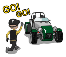 The drive which feels a wind sticker #4852469