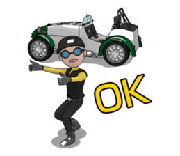 The drive which feels a wind sticker #4852481