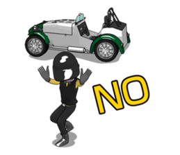 The drive which feels a wind sticker #4852482