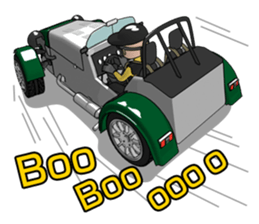 The drive which feels a wind sticker #4852484