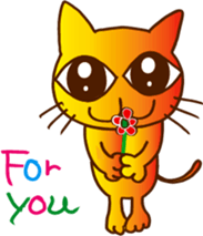 The smile talk with yellow cat sticker #4852980