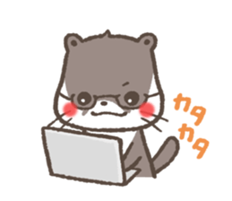 mild-Otter sticker #4854491