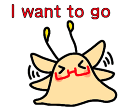 Alien slug(English) sticker #4854881