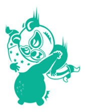 Wrestling Bear sticker #4855357