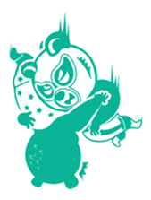 Wrestling Bear sticker #4855357