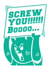 Wrestling Bear sticker #4855368