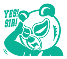 Wrestling Bear sticker #4855374