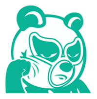 Wrestling Bear sticker #4855380