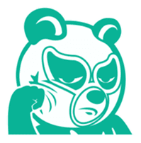 Wrestling Bear sticker #4855380