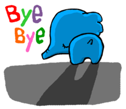 Boy's elephant sticker #4855626
