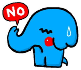 Boy's elephant sticker #4855633