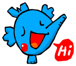 Boy's elephant sticker #4855642