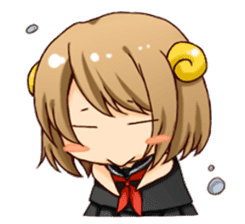 Round horn "Yagiko-san" sticker #4855947