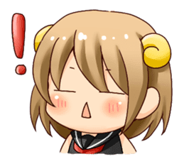 Round horn "Yagiko-san" sticker #4855951