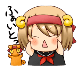 Round horn "Yagiko-san" sticker #4855964